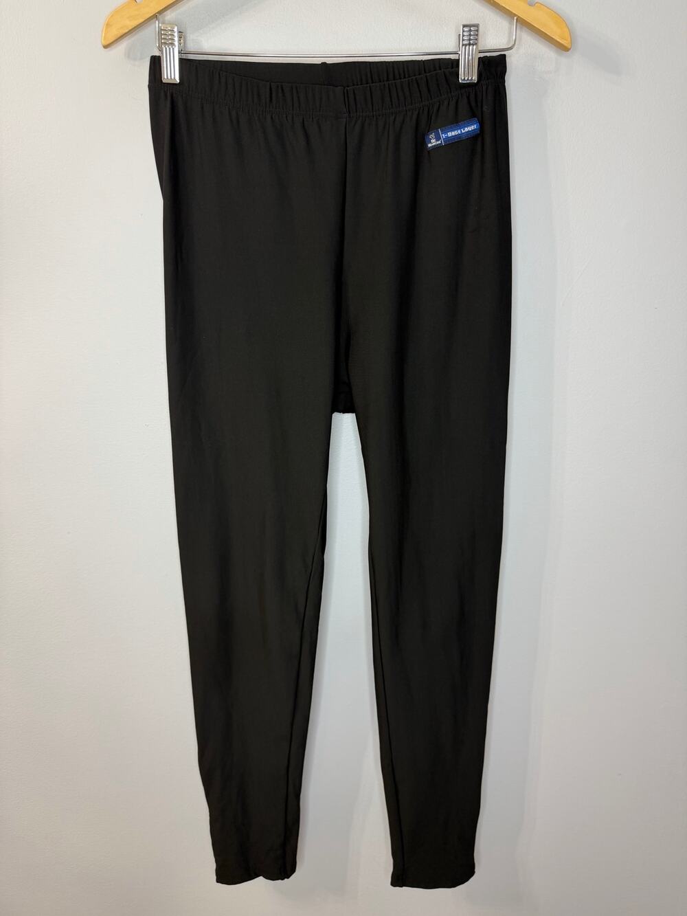 De Marchi Tights Black Base Layer Zip Ankle Stretch Men's L